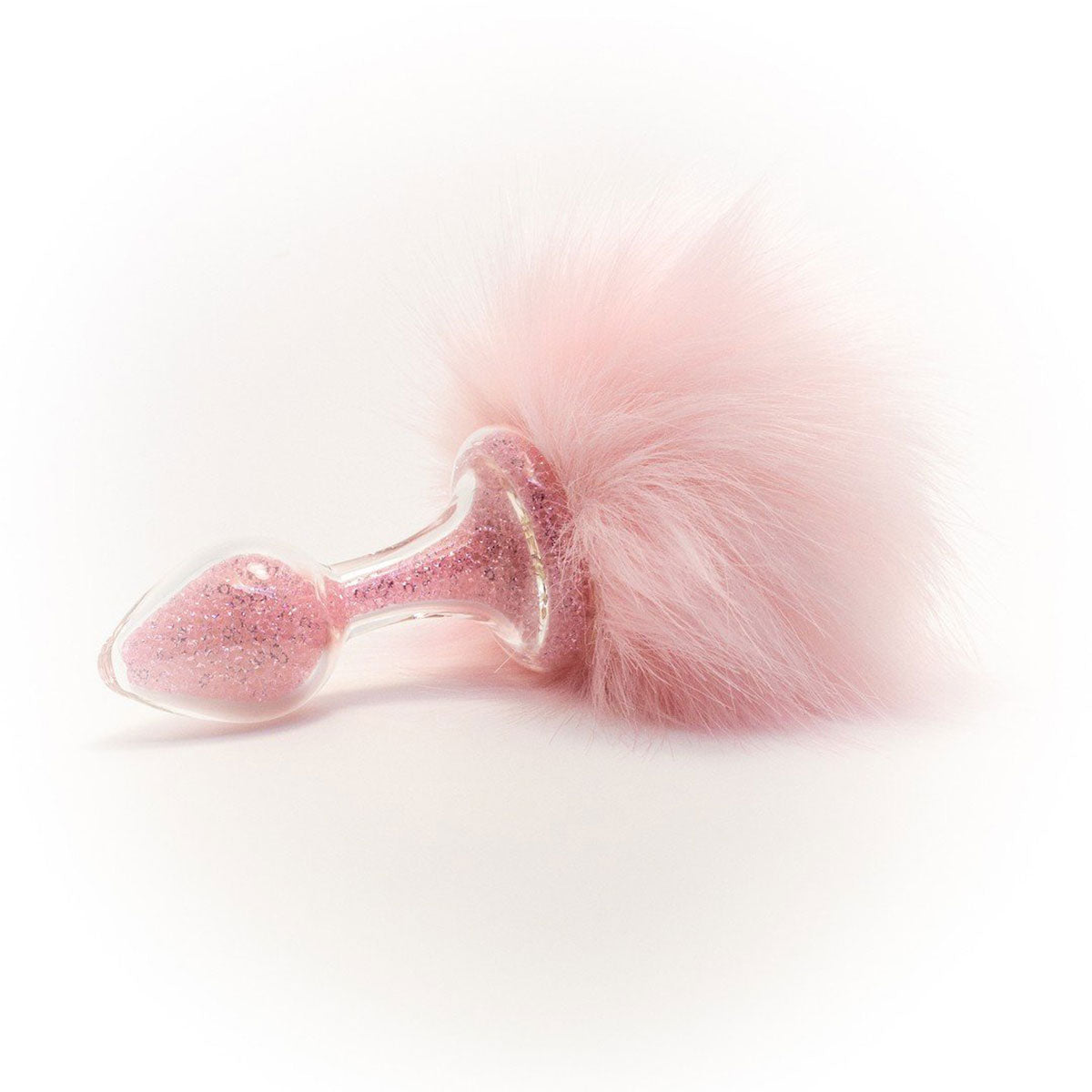 Crystal Delights Magnetic Sparkle Bunny Tail - Pink