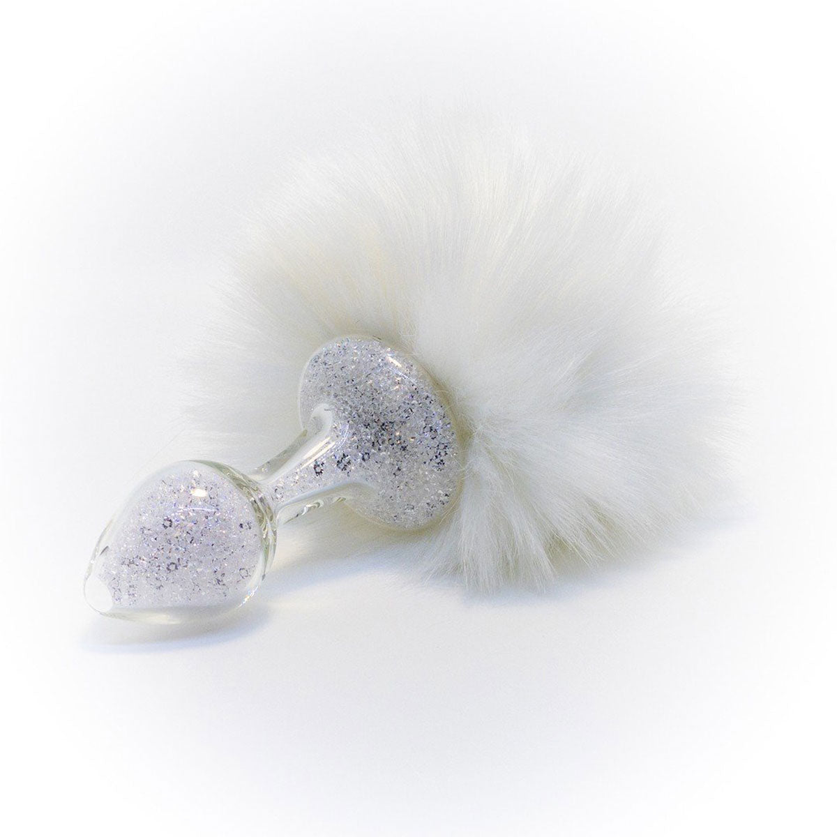 Crystal Delights Magnetic Sparkle Bunny Tail - White