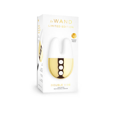 Le Wand Chrome Double Vibe - Limited Edition White/Gold