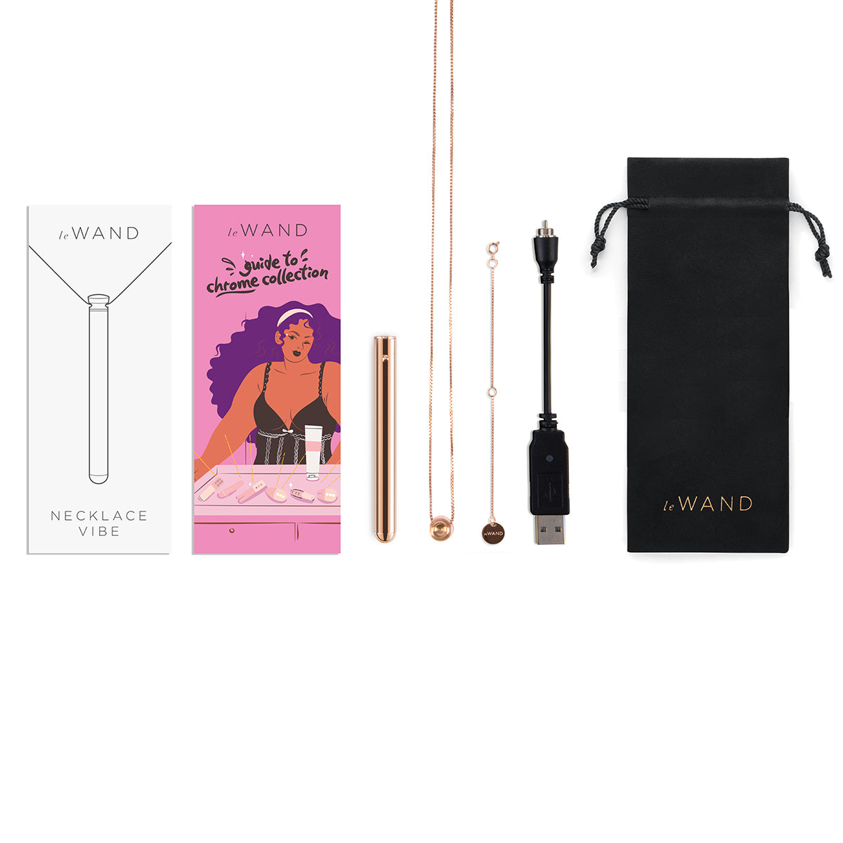 Le Wand Vibrating Necklace - Rose Gold