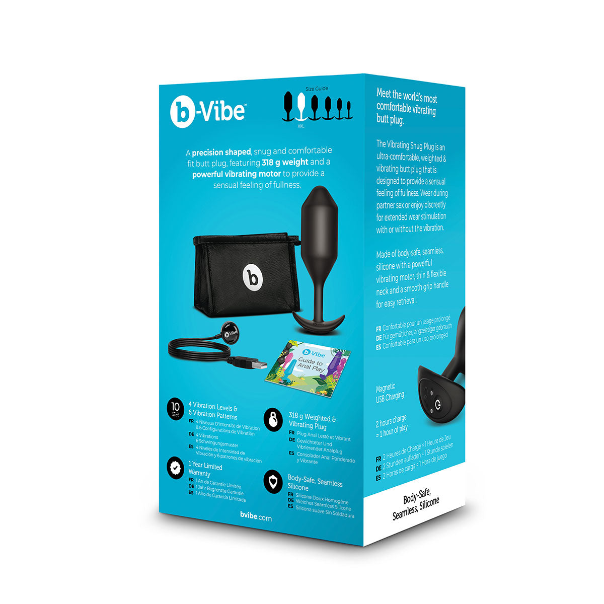 B-Vibe Vibrating Snug Plug 5 (XXL) - Black