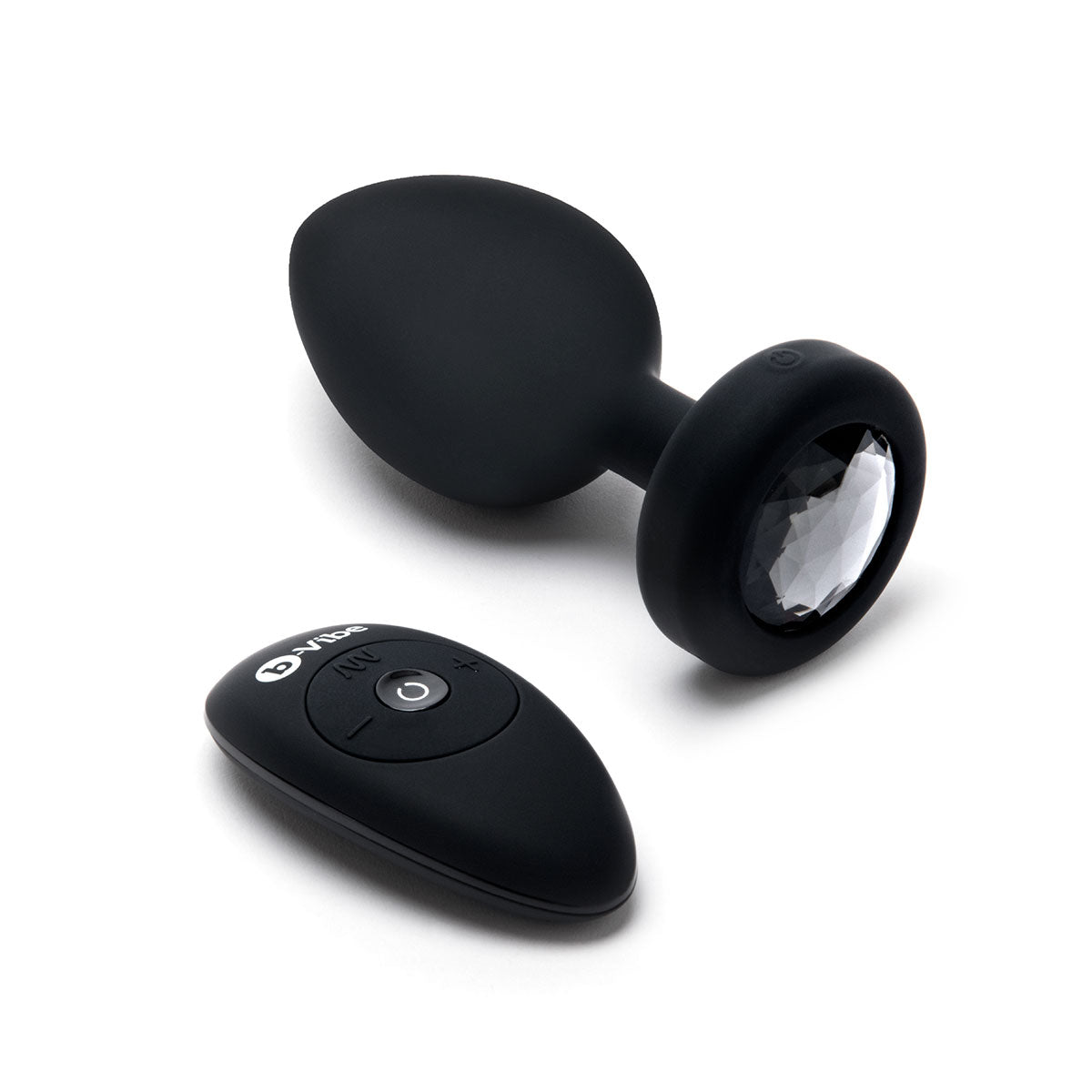 B-Vibe Vibrating Jewel Plug 2XL - Black