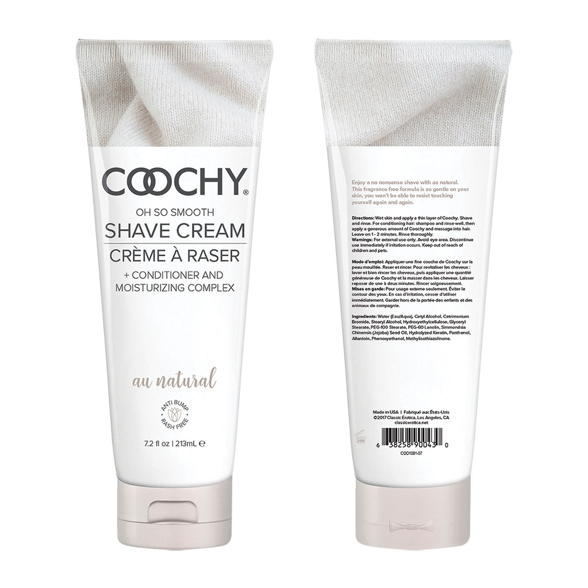 Coochy Shave Cream 7.2oz - Au Natural