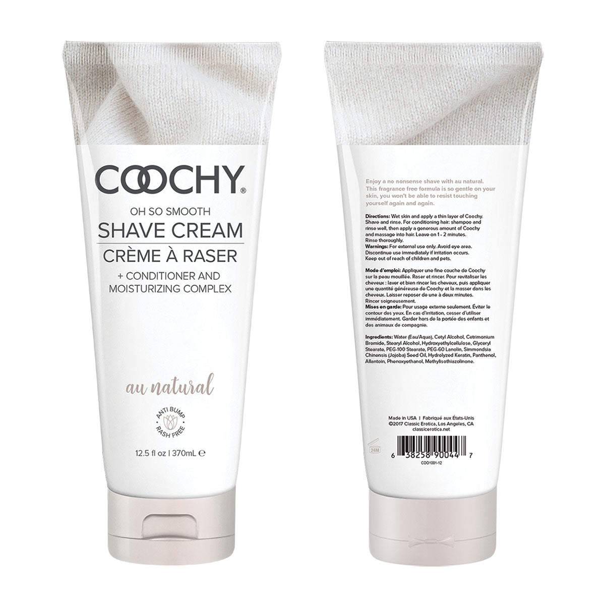 Coochy Shave Cream 12.5oz - Au Natural