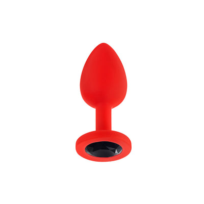 Luv Inc Jeweled Plug Small - Red