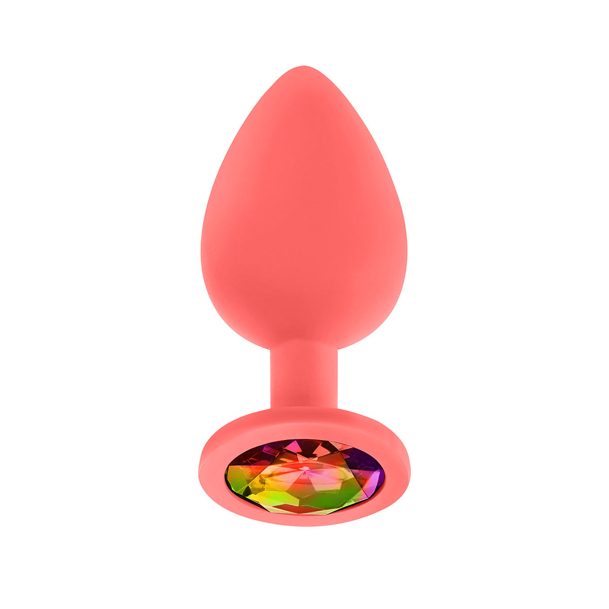 Luv Inc Jeweled Plug Large - Coral