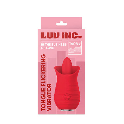 Luv Inc Tongue Flickering Vibrator - Red