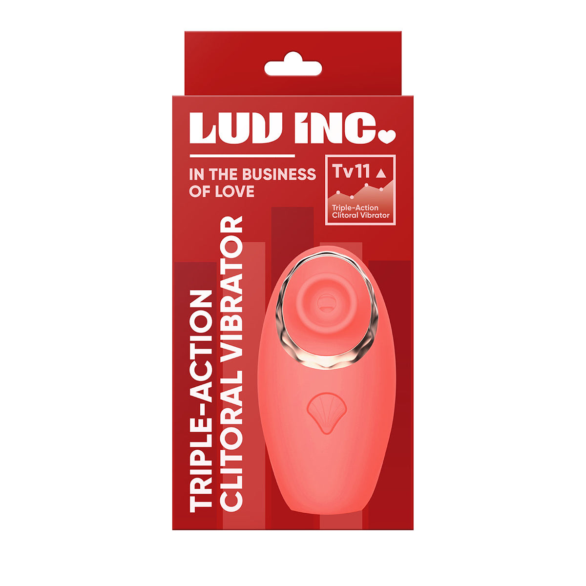 Luv Inc Triple-Action Clitoral Vibrator - Coral