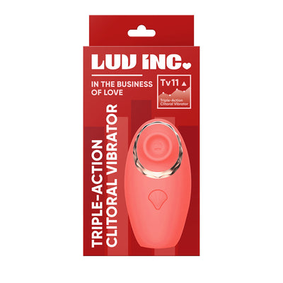 Luv Inc Triple-Action Clitoral Vibrator - Coral