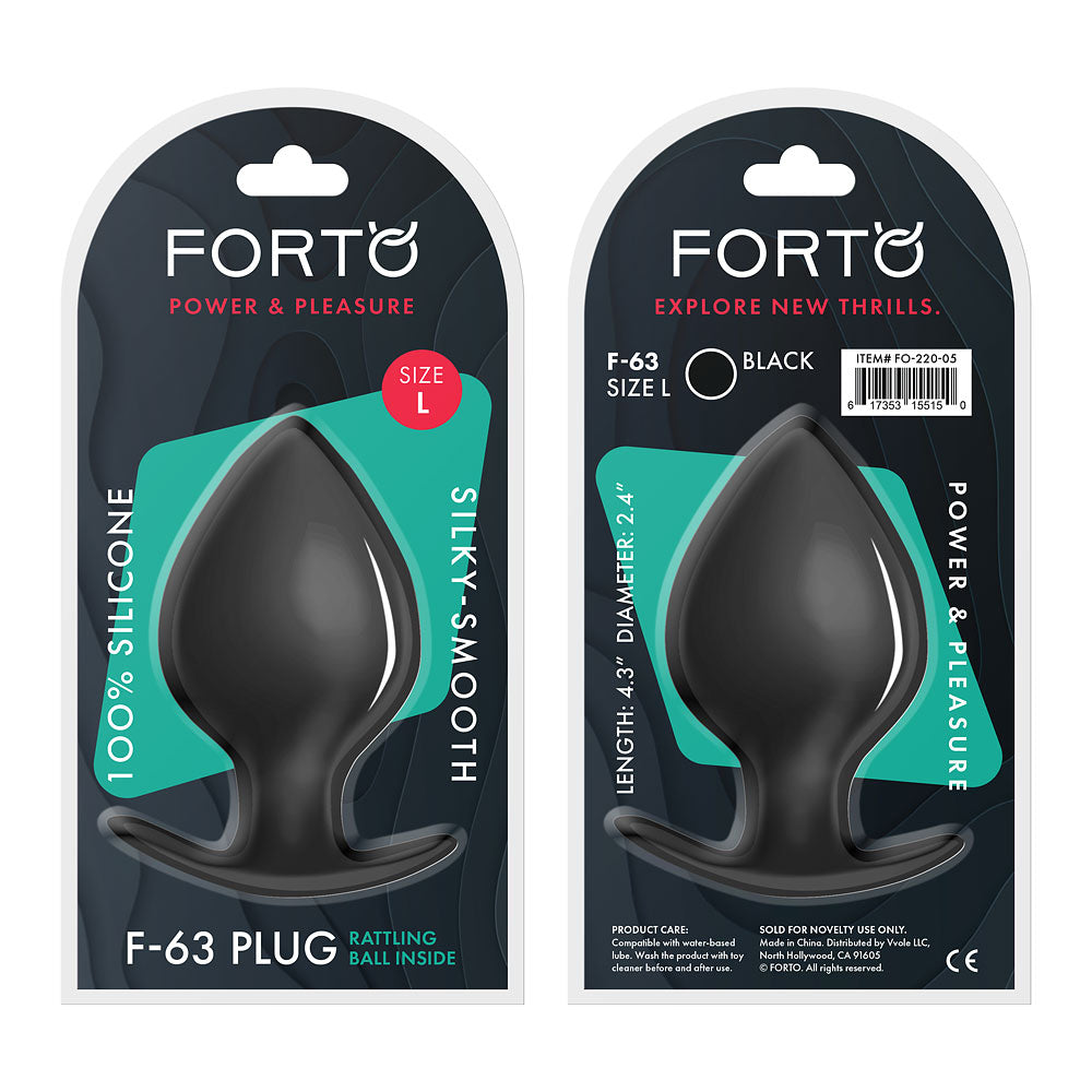 FORTO F-63 Rattler Plug Large - Black