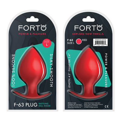 FORTO F-63 Rattler Plug Large - Red