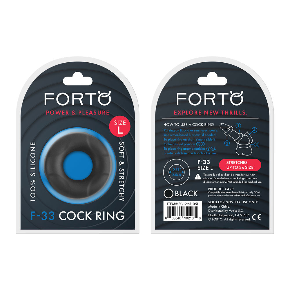 FORTO F-33 C-Ring Large - Black