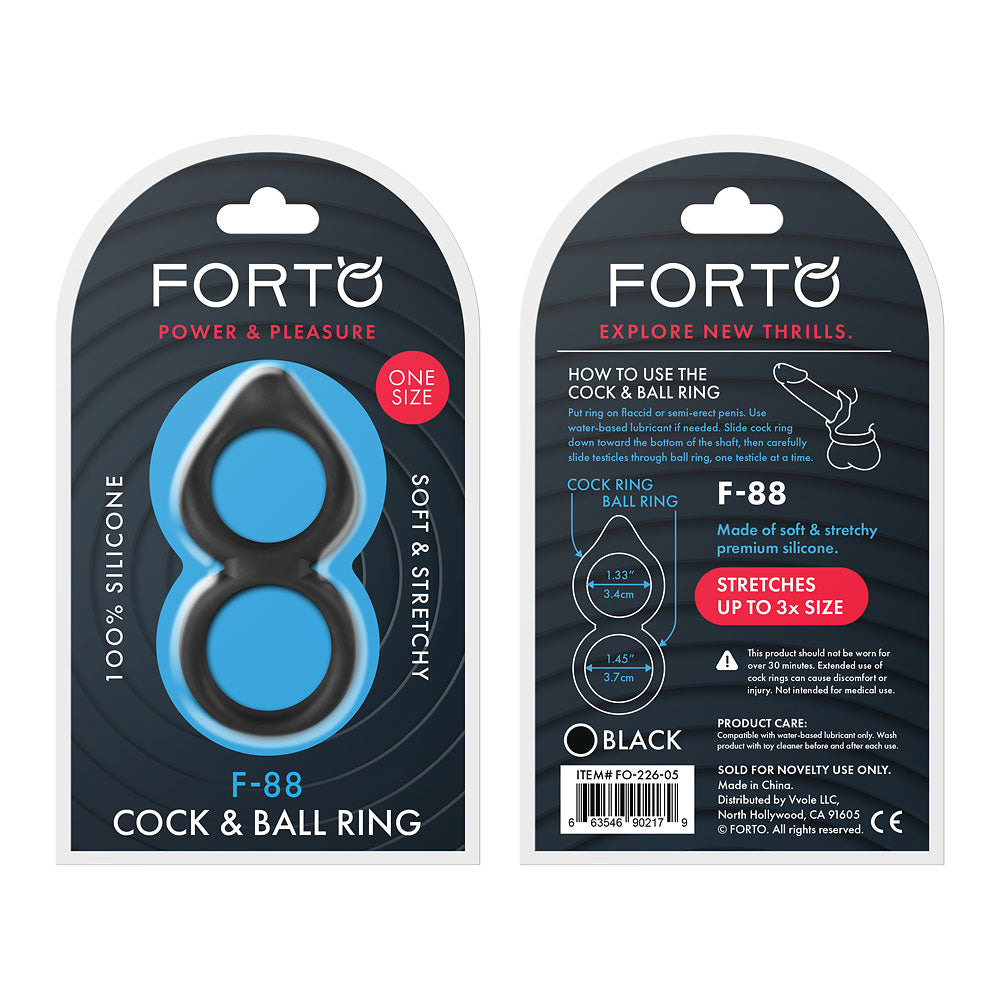 FORTO F-88 Double C-Ring - Black