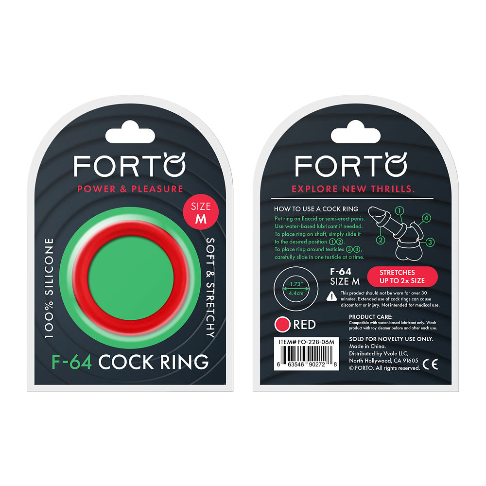 FORTO F-64 C-Ring Medium - Red