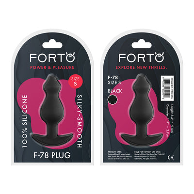 FORTO F-78 Pointee Plug Black Small