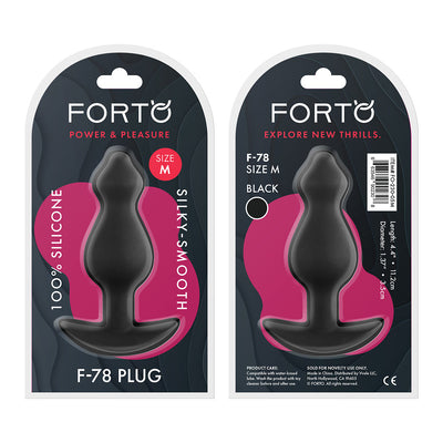 FORTO F-78 Pointee Plug Black Medium