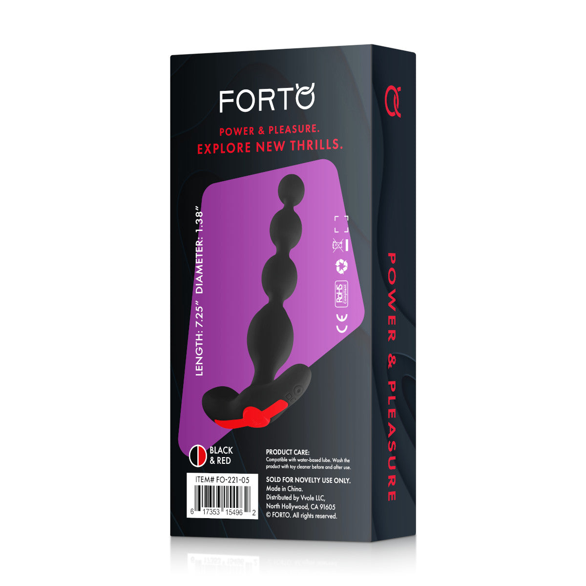 FORTO Vibrating Anal Beads