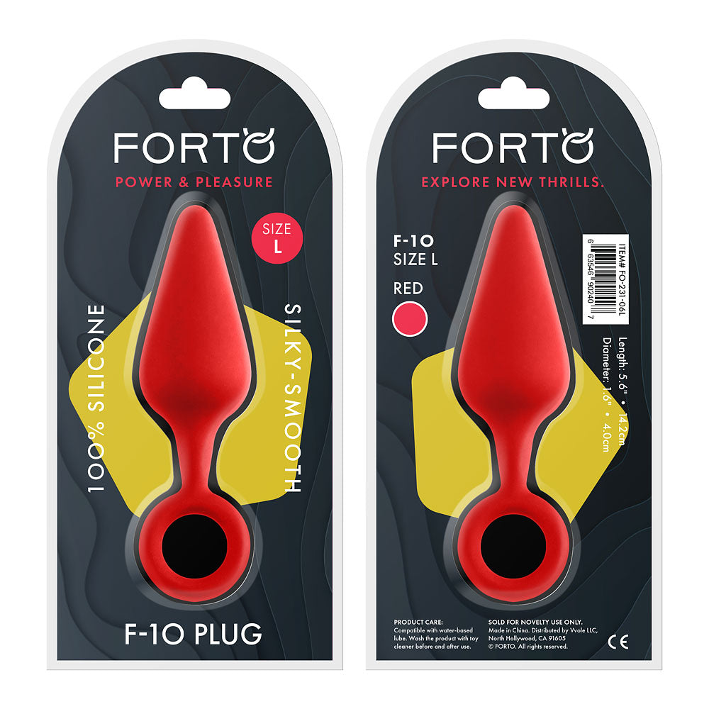 FORTO F-10 Plug Large - Red