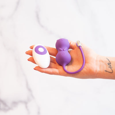 Emojibator Paula Kitty Cat Kegel Ball Vibrator