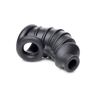 Dark Chamber Silicone Chastity Cage - Black