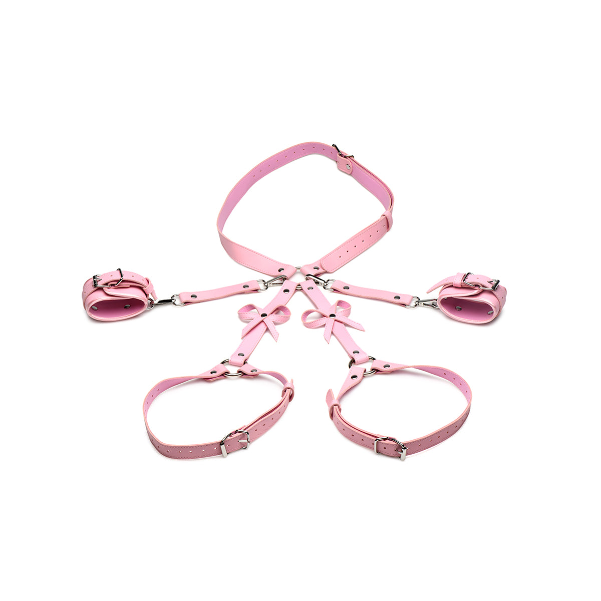 Bondage Harness with Bows XL/2XL - Pink