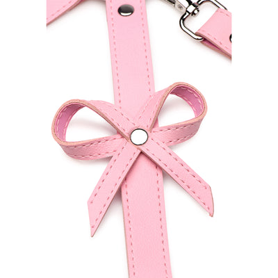 Bondage Harness with Bows XL/2XL - Pink