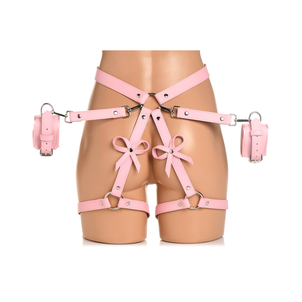 Bondage Harness with Bows XL/2XL - Pink