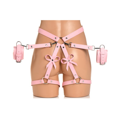 Bondage Harness with Bows XL/2XL - Pink