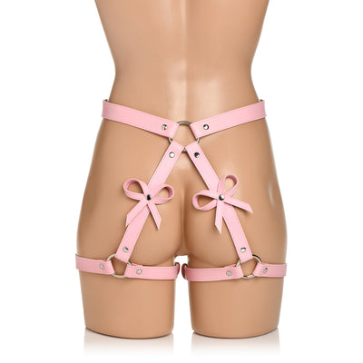 Bondage Harness with Bows XL/2XL - Pink