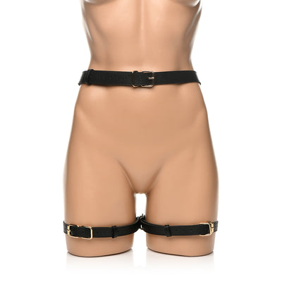 Bondage Harness with Bows M/L - Black