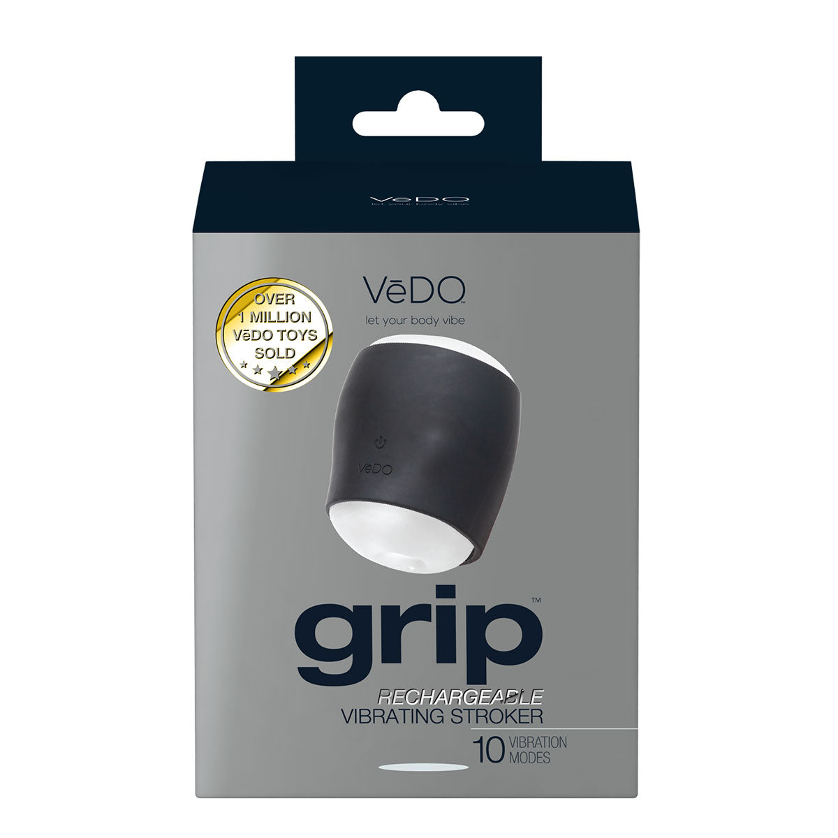 VeDO Grip Vibrating Stroker - Black