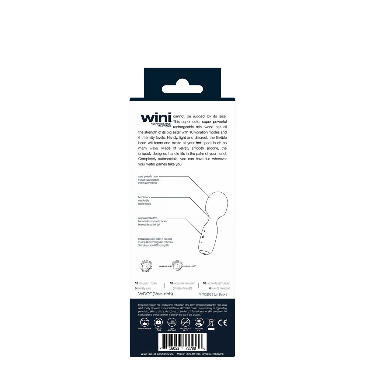 VeDO Wini Mini Wand - Black