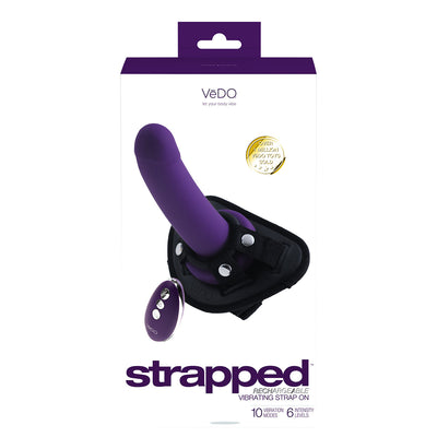 VeDO Strapped Vibrating Strap-On - Purple