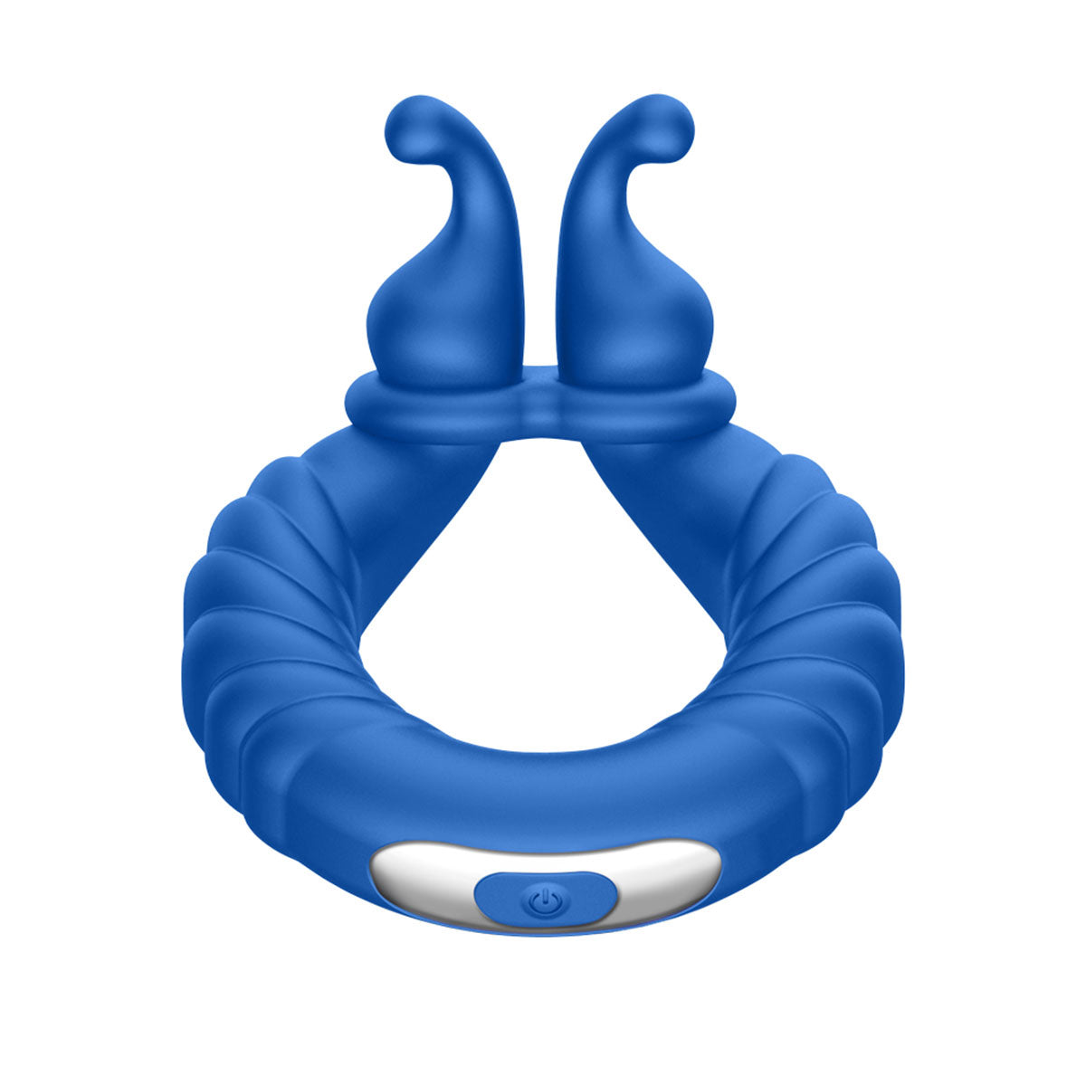 FORTO F-24 Textured Vibrating C-Ring - Blue