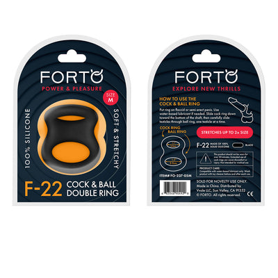 FORTO F-22 53/55mm D-Ring - Black