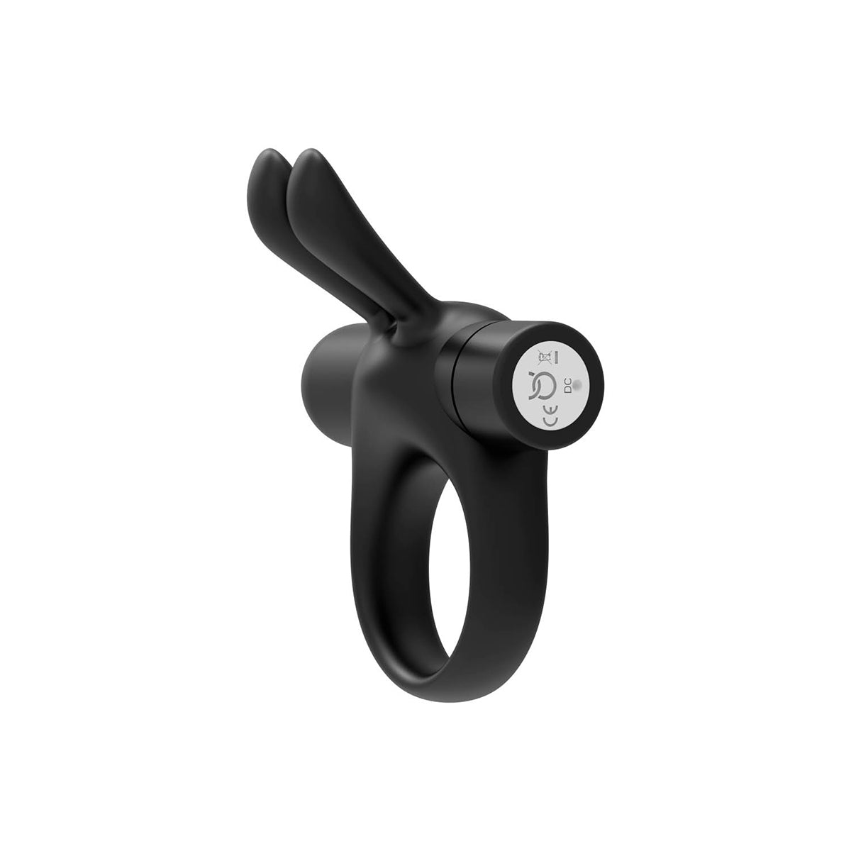 FORTO Vibrating Bunny C-Ring - Black