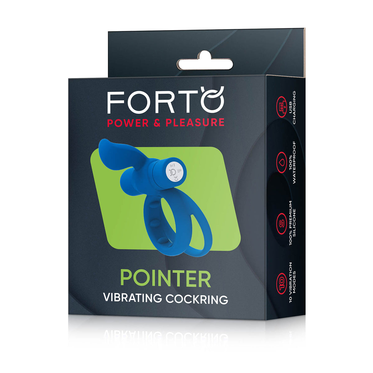 FORTO Vibrating Pointer Dual-Ring - Blue