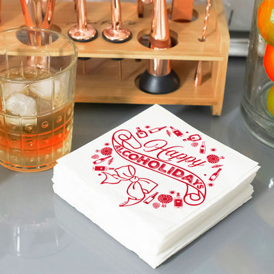 Twisted Wares Happy Alcoholidays Napkins