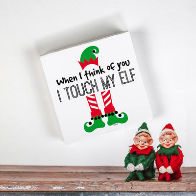 Twisted Wares When I Think Of You Elf Napkins