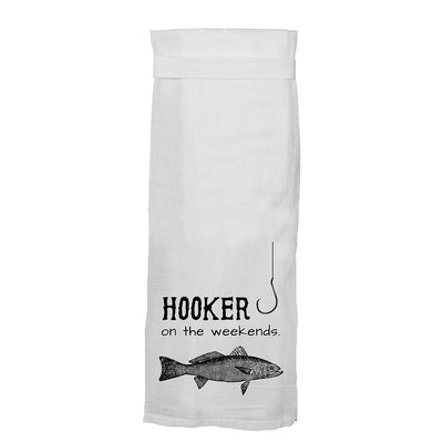 Twisted Wares Hooker On The Weekends Flour Towel