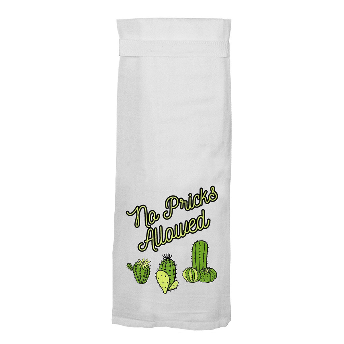 Twisted Wares No Pricks Allowed Flour Towel