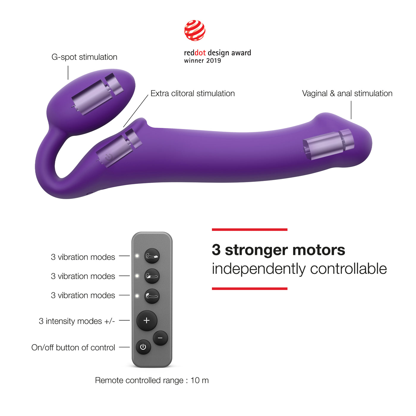 Strap-On-Me Vibe Large - Purple