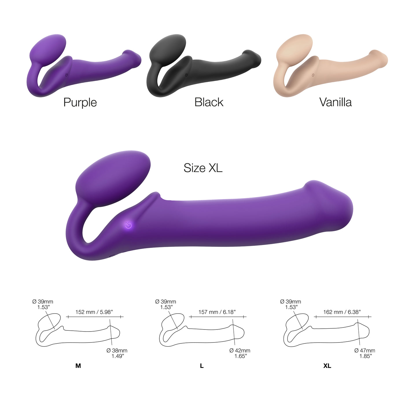 Strap-On-Me Vibe XL - Purple