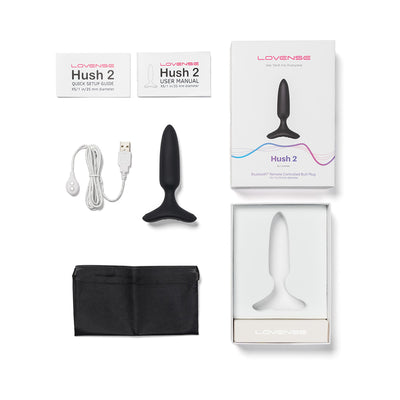 Lovense Hush 2 Vibrating Butt Plug - XS