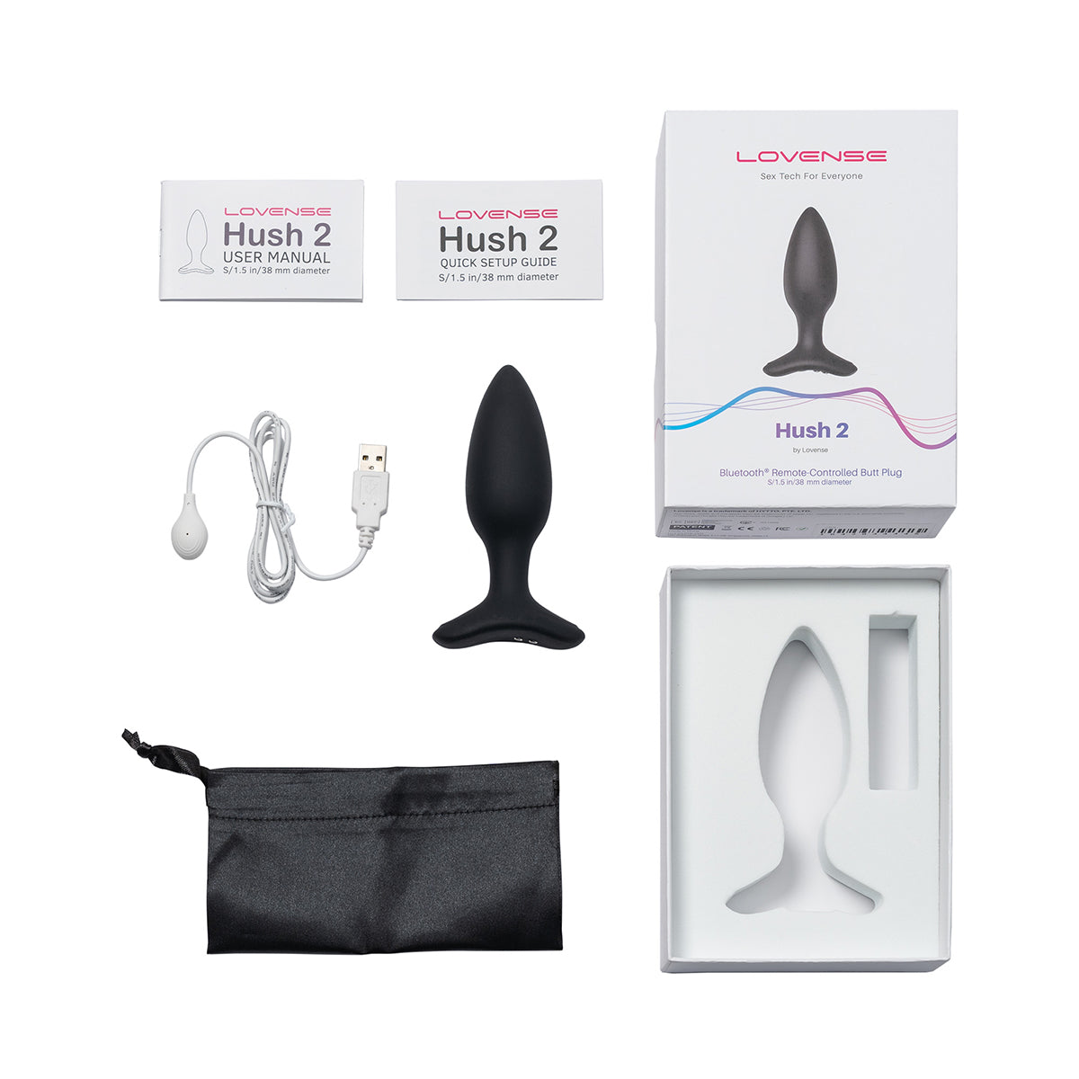 Lovense Hush 2 Vibrating Butt Plug - Small