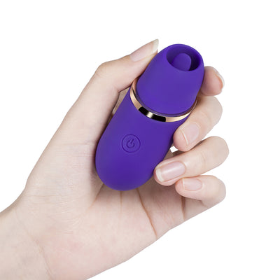 Abby Mini Clit Licking Vibrator - Purple