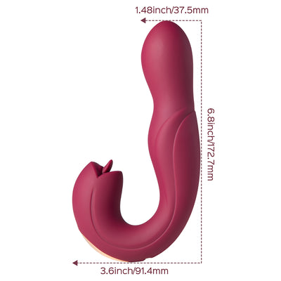 Joi Rotating Head G-Spot Vibrator - Maroon