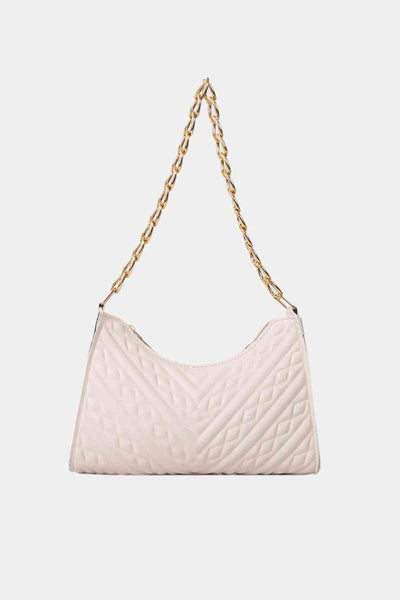 Textured PU Leather Shoulder Bag