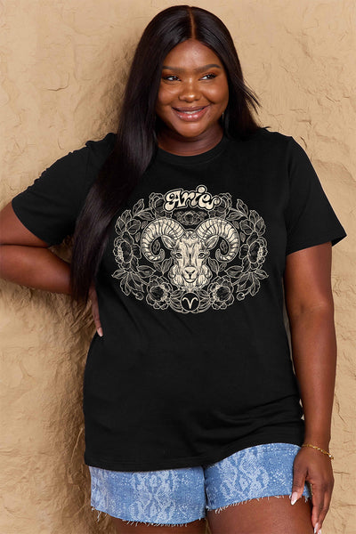 Simply Love Full Size ARIES Graphic T-Shirt