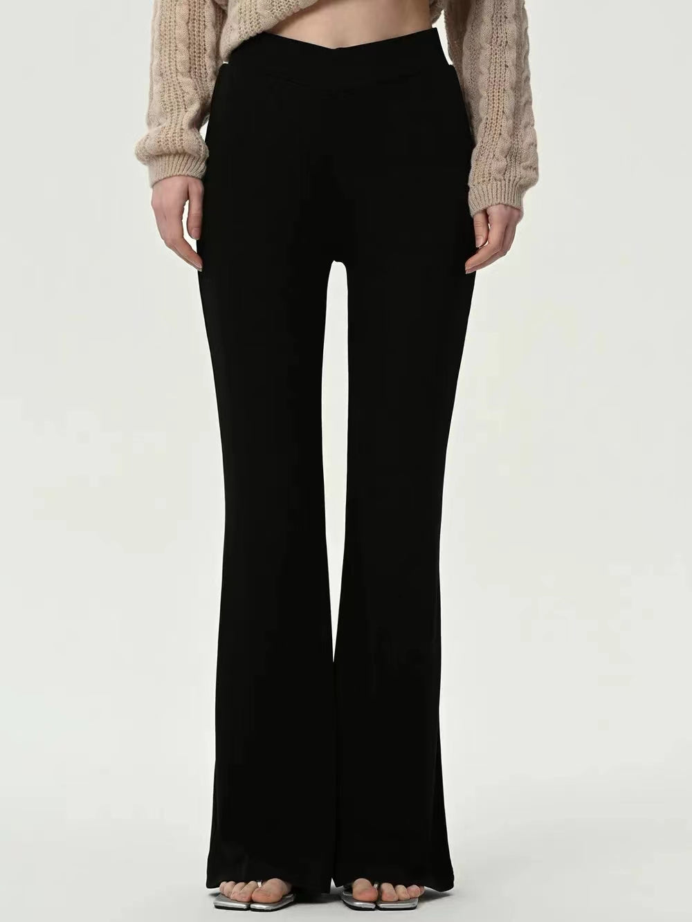 High Waist Flare Leg Pants